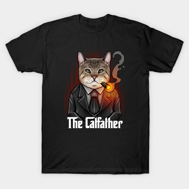 The Catfather T-Shirt by BDAZ
